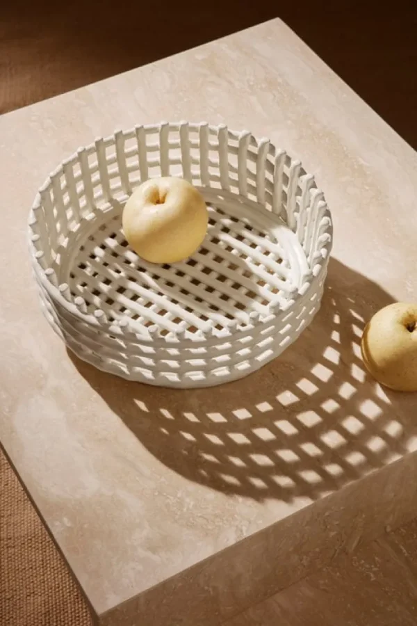 ferm LIVING Dekorationsgegenstände^Ceramic centerpiece, Cremeweiß