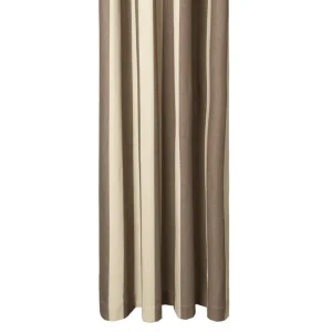 ferm LIVING Badezimmertextilien^Chambray Duschvorhang, Carob Brown - Pergament