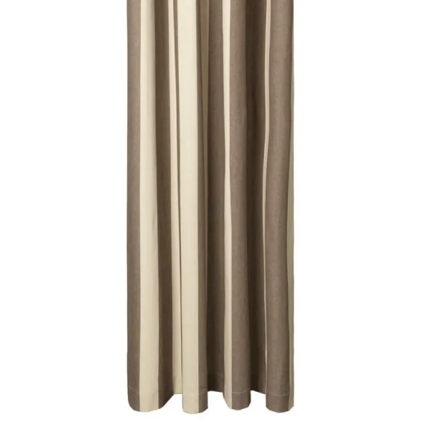 ferm LIVING Badezimmertextilien^Chambray Duschvorhang, Carob Brown - Pergament