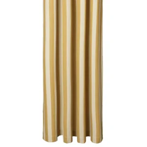 ferm LIVING Badezimmertextilien^Chambray Duschvorhang, warmes Gelb - Pergament
