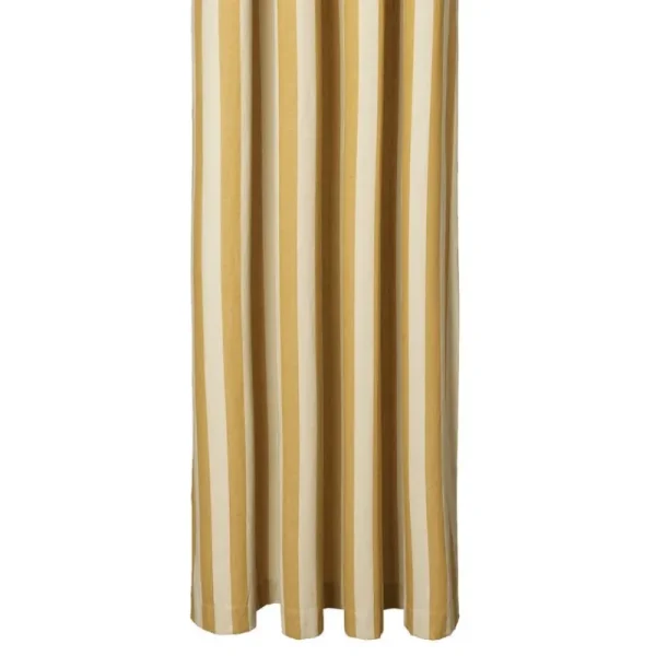 ferm LIVING Badezimmertextilien^Chambray Duschvorhang, warmes Gelb - Pergament