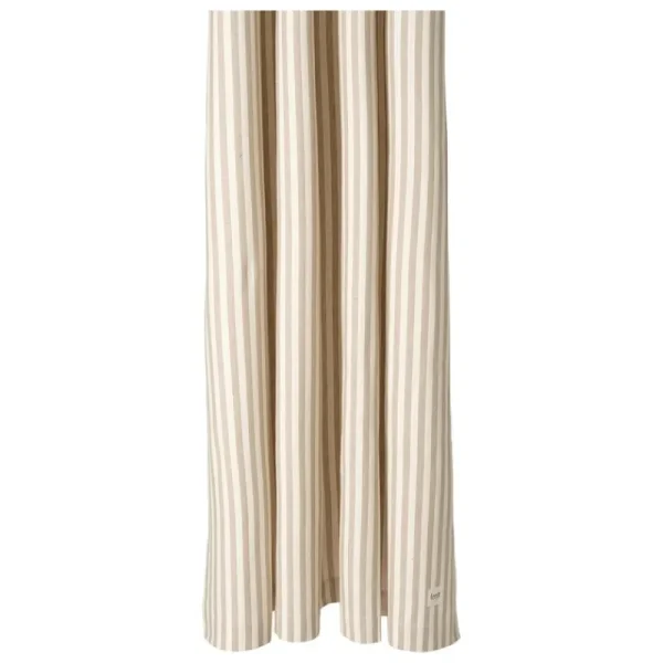 ferm LIVING Badezimmertextilien^Chambray Duschvorhang, Sandbeige – Cremeweiß