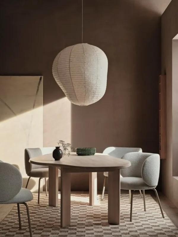 ferm LIVING Teppiche Und Läufer^Check Wolle Jute Teppich, 140 x 200 cm, natur - naturweiß
