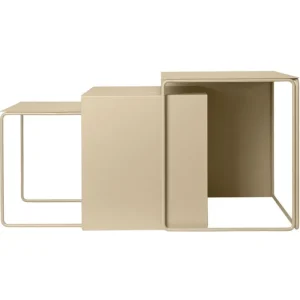 Carl Hansen & Su00f8n Tische-ferm LIVING Cluster Tische, 3 Stück, Kaschmir