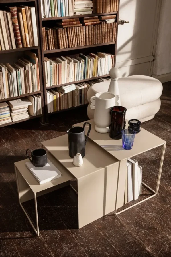 Carl Hansen & Su00f8n Tische-ferm LIVING Cluster Tische, 3 Stück, Kaschmir