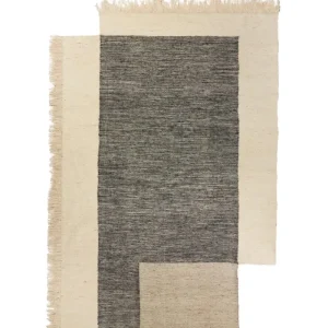 ferm LIVING Teppiche Und Läufer^Counter Teppich, 200 x 300 cm, Graphitgrau - Cremeweiß