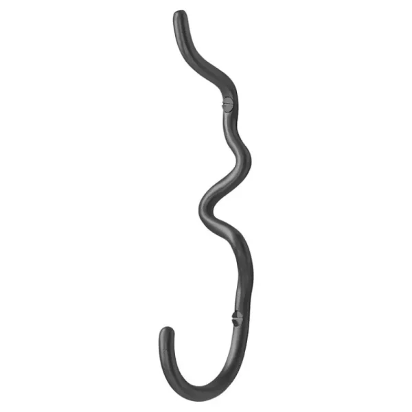 ferm LIVING Garderoben Und Kleiderbügel^Curvature Haken, schwarzes Messing