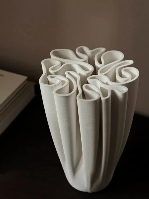 Marimekko Vasen-ferm LIVING Dedali Vase, Cremeweiß