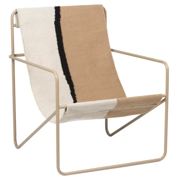 ferm LIVING Terrassenmöbel | Sitzgelegenheiten^Desert Loungesessel, Kaschmir – erdfarben