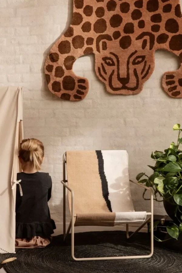 ferm LIVING Terrassenmöbel | Sitzgelegenheiten^Desert Loungesessel, Kaschmir – erdfarben