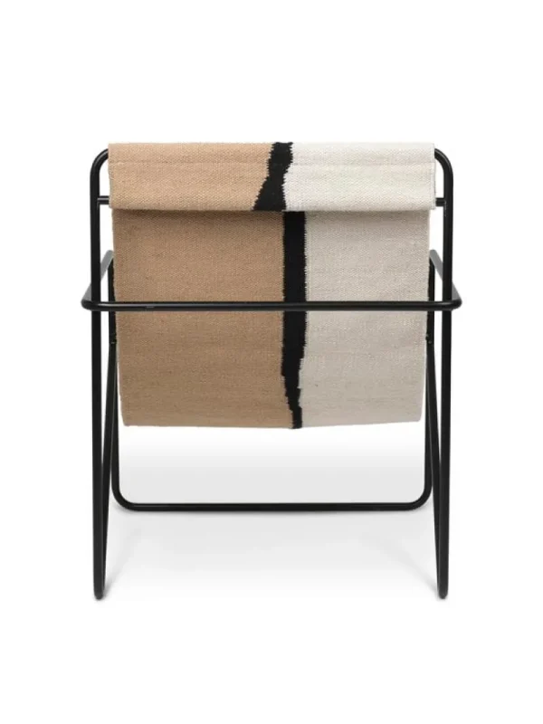 ferm LIVING Terrassenmöbel | Sitzgelegenheiten^Desert Loungesessel, schwarz – erdfarben