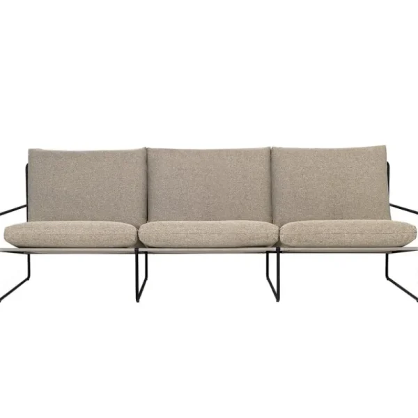 ferm LIVING Terrassenmöbel | Sofas Und Liegen^Desert 3-Sitzer-Sofa, Schwarz - dunkles Sandbeige, Dolce