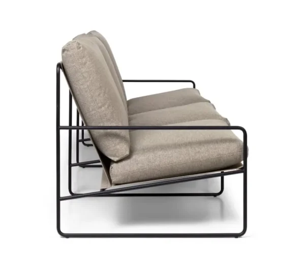 ferm LIVING Terrassenmöbel | Sofas Und Liegen^Desert 3-Sitzer-Sofa, Schwarz - dunkles Sandbeige, Dolce