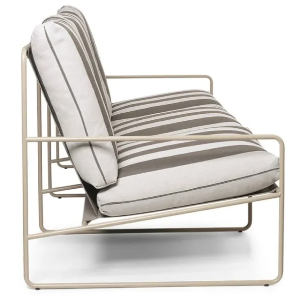 ferm LIVING Terrassenmöbel | Sofas Und Liegen^Desert 3-Sitzer-Sofa, Kaschmir - Schokoladenbraun, gestreift