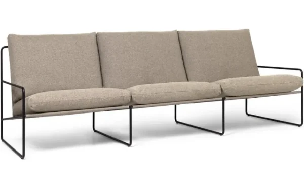 ferm LIVING Terrassenmöbel | Sofas Und Liegen^Desert 3-Sitzer-Sofa, Schwarz - dunkles Sandbeige, Dolce