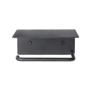 ferm LIVING Badezimmeraccessoires^Dora Toilettenpapierhalter mit Ablage, schwarz
