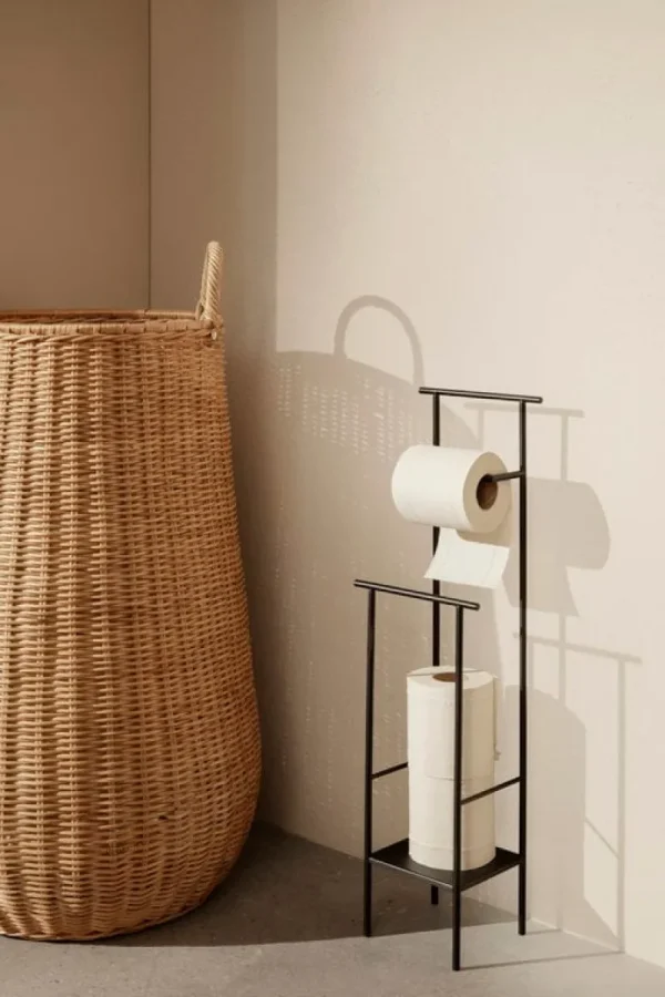 ferm LIVING Badezimmeraccessoires^Dora Toilettenpapierständer, Schwarz