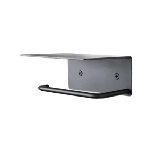 ferm LIVING Badezimmeraccessoires^Dora Toilettenpapierhalter mit Ablage, schwarz