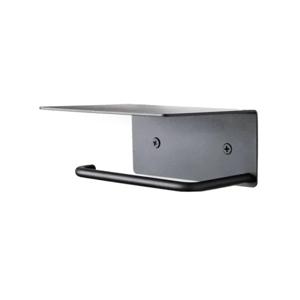 ferm LIVING Badezimmeraccessoires^Dora Toilettenpapierhalter mit Ablage, schwarz