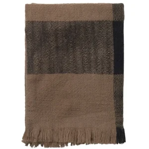 ferm LIVING Decken Und Überwürfe^Dry Decke, 120 x 170 cm, Zuckertang - Schwarz