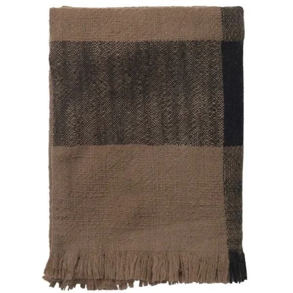 ferm LIVING Decken Und Überwürfe^Dry Decke, 120 x 170 cm, Zuckertang - Schwarz
