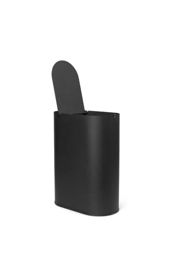ferm LIVING Papierkörbe & Recycling-behälter | Abfalleimer^Enkel Behälter, Medium, Schwarz