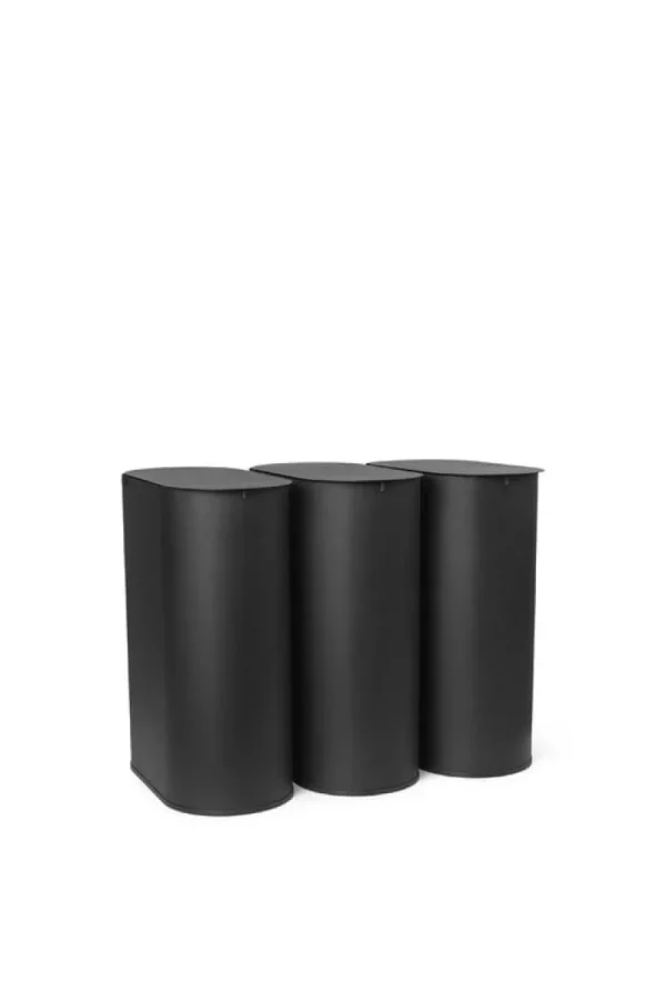 ferm LIVING Papierkörbe & Recycling-behälter | Abfalleimer^Enkel Behälter, Medium, Schwarz