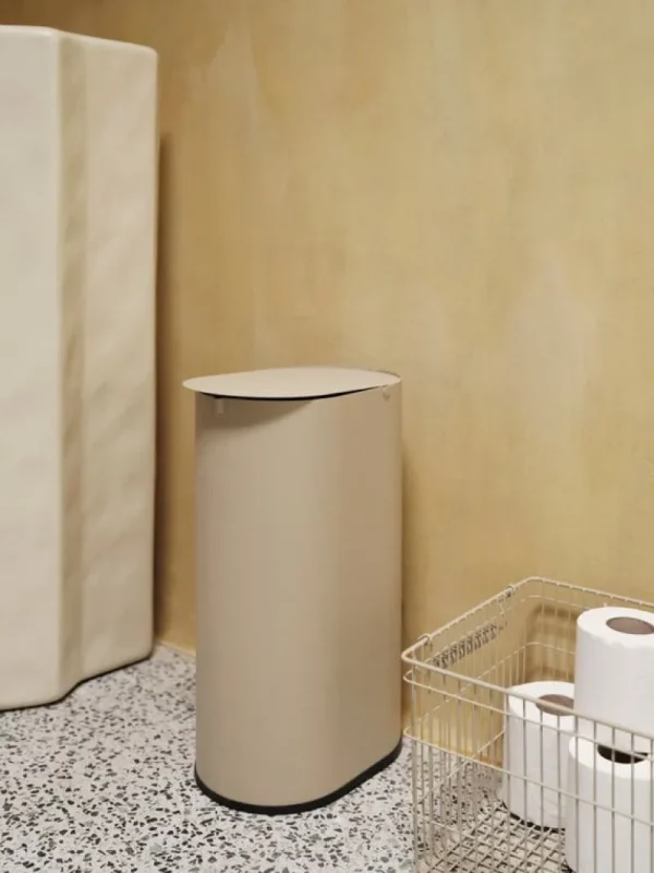 ferm LIVING Papierkörbe & Recycling-behälter | Abfalleimer^Enkel, groß, Kaschmir