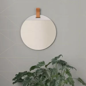 ferm LIVING Badezimmerspiegel | Spiegel^Enter Spiegel, groß, braun