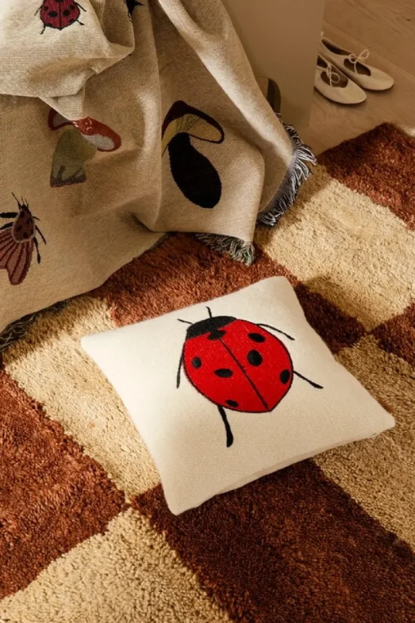 ferm LIVING Decken Und Überwürfe^Forest Wandteppich-Decke, Sand