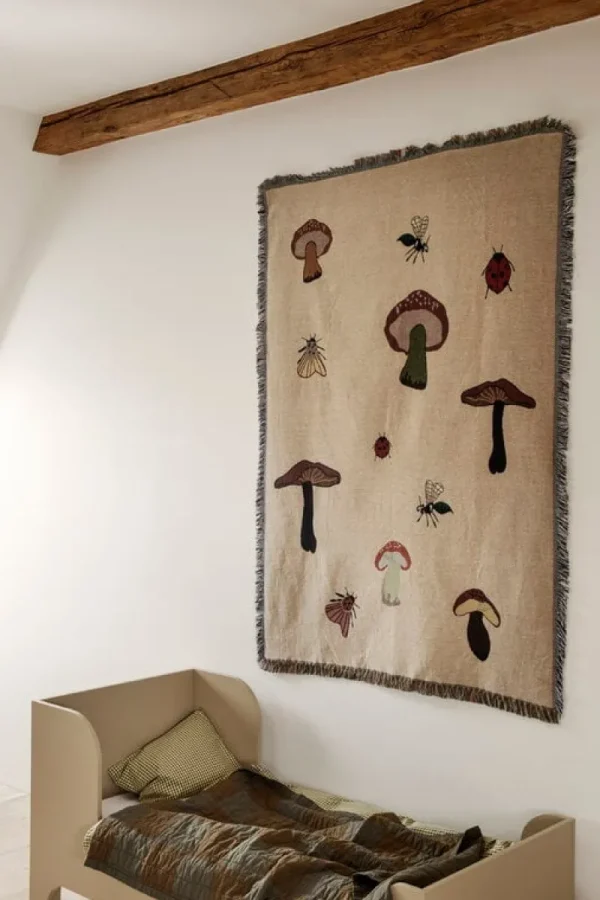 ferm LIVING Decken Und Überwürfe^Forest Wandteppich-Decke, Sand