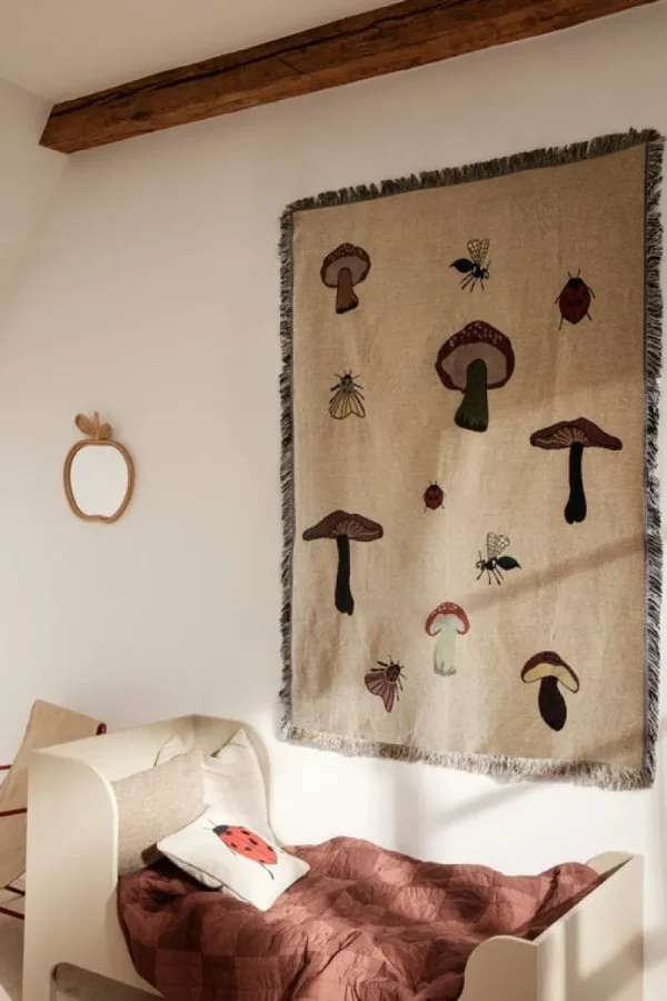 ferm LIVING Decken Und Überwürfe^Forest Wandteppich-Decke, Sand