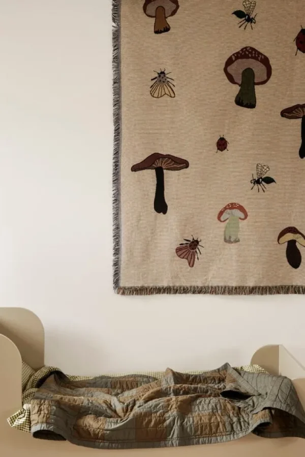 ferm LIVING Decken Und Überwürfe^Forest Wandteppich-Decke, Sand