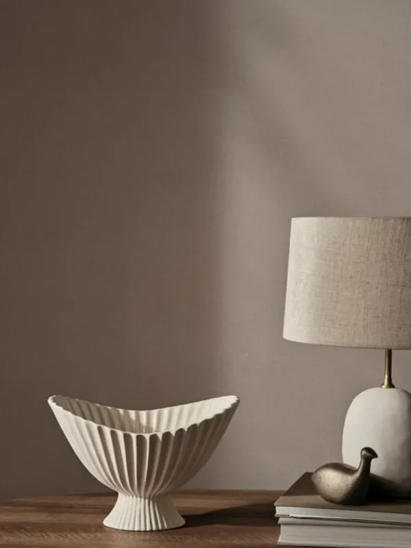 ferm LIVING Geschirr | Dekorationsgegenstände^Fountain Schale, 28 cm, Cremeweiß