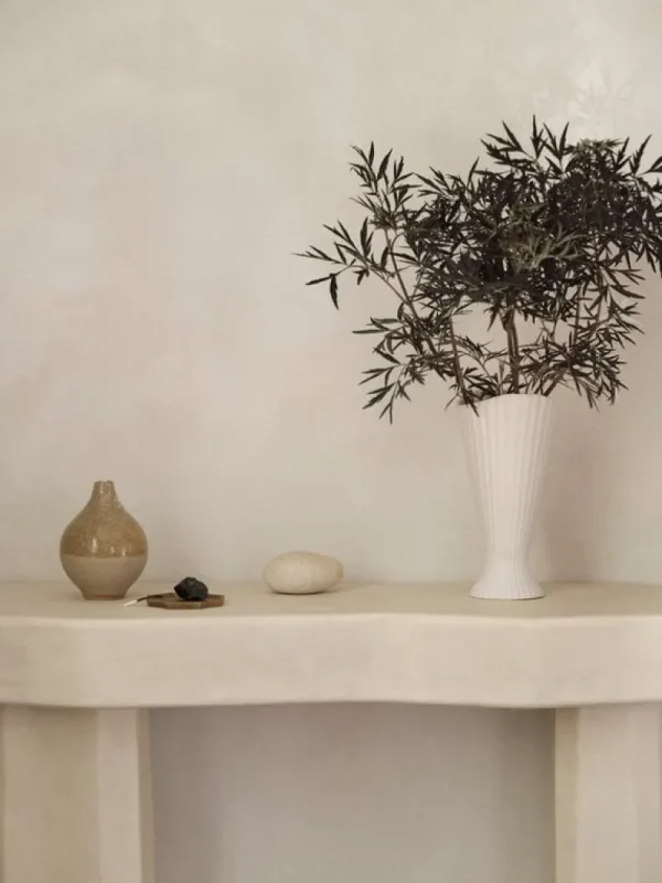Bju00f8rn Wiinblad Vasen-ferm LIVING Fountain Vase, klein, off-white