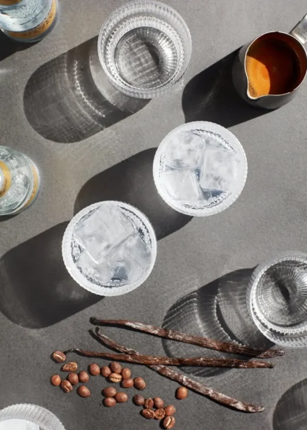 ferm LIVING Gläser Und Tassen^Gläser Ripple, 4 Stück, klar