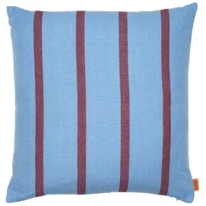 ferm LIVING Kissen^Grand Kissen, 50 x 50 cm, verblasstes Blau - Burgunderrot