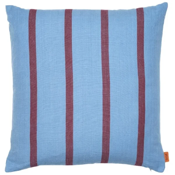 ferm LIVING Kissen^Grand Kissen, 50 x 50 cm, verblasstes Blau - Burgunderrot
