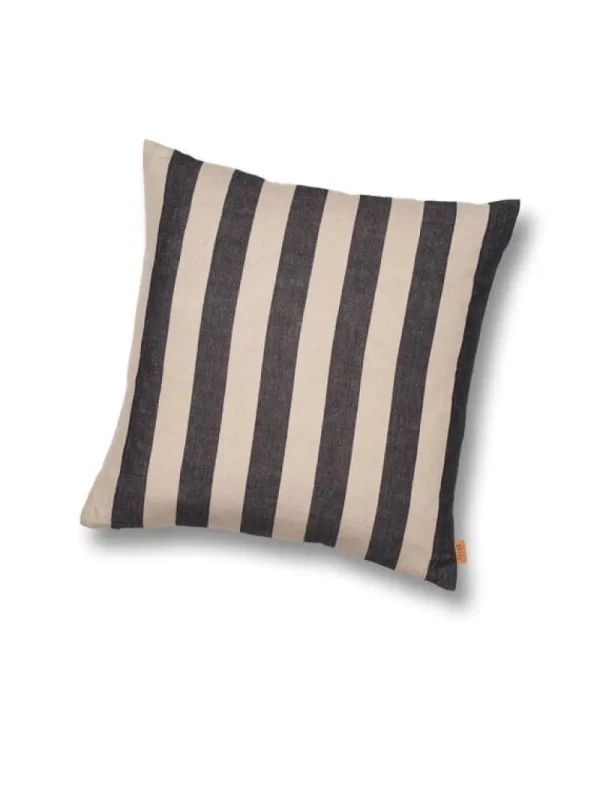 ferm LIVING Kissen^Grand Kissen, 50 x 50 cm, Sand - Schwarz
