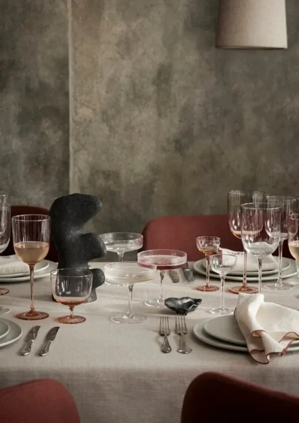 ferm LIVING Gläser Und Tassen^Host Rotweingläser, 2er-Set, Zartrosa