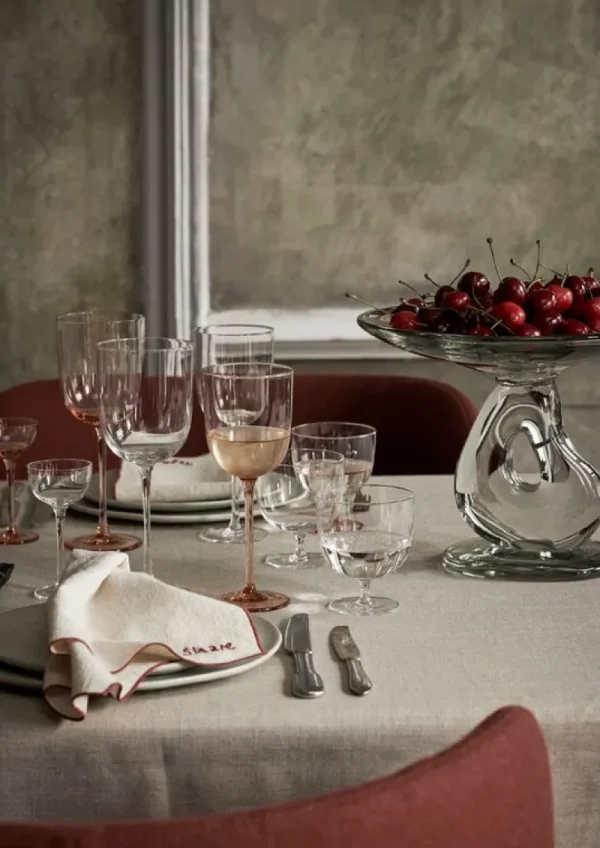 ferm LIVING Gläser Und Tassen^Host Rotweingläser, 2er-Set, Zartrosa