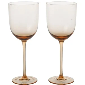 ferm LIVING Gläser Und Tassen^Host Weißweingläser, 2er-Set, Zartrosa