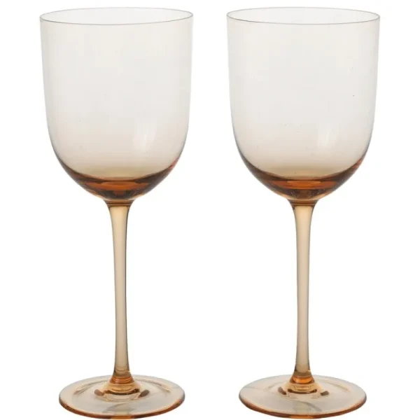 ferm LIVING Gläser Und Tassen^Host Weißweingläser, 2er-Set, Zartrosa
