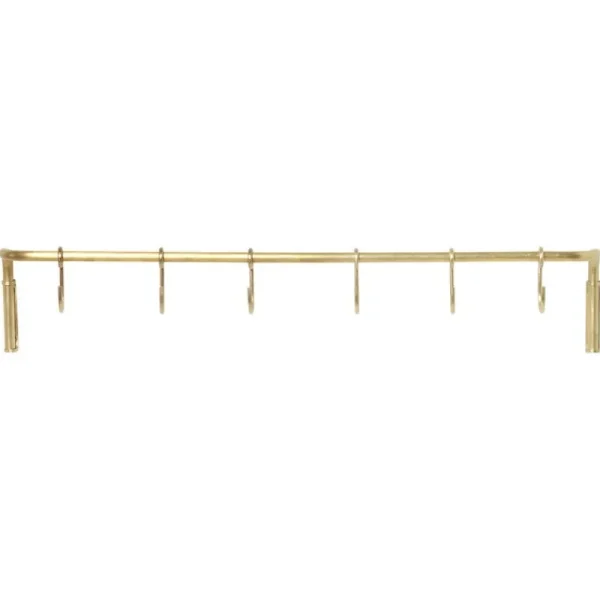 ferm LIVING Außenküche | Garderoben Und Kleiderbügel^Küchenstange mit 6 Haken, Messing
