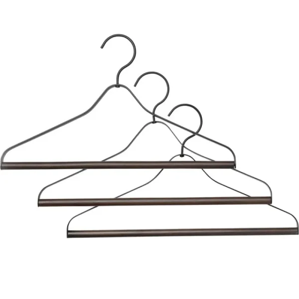 ferm LIVING Garderoben Und Kleiderbügel^Kleiderbügel, 3er-Set, Schwarz