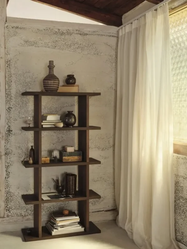 ferm LIVING Regale-Kona Bücherregal 1x4, dunkel gebeizte Eiche