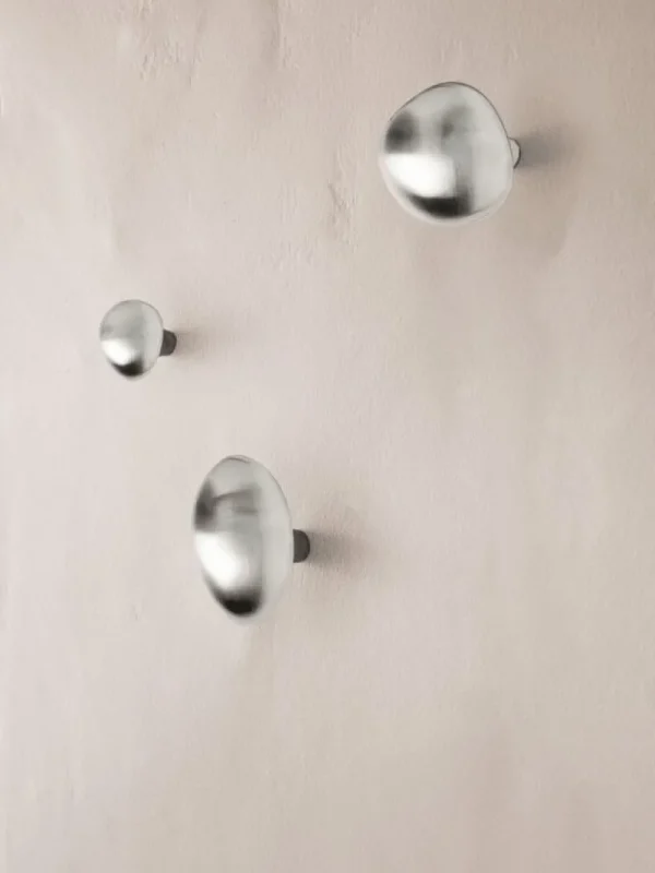 ferm LIVING Garderoben Und Kleiderbügel^Lemon Haken, gebürsteter Edelstahl