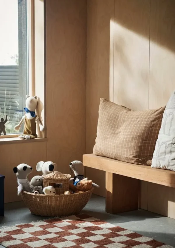 Kinder ferm LIVING Textilien Für Kinder | Teppiche Und Läufer^Mara Teppich, waschbar, 150 x 80 cm, Rostbraun - Sandbeige