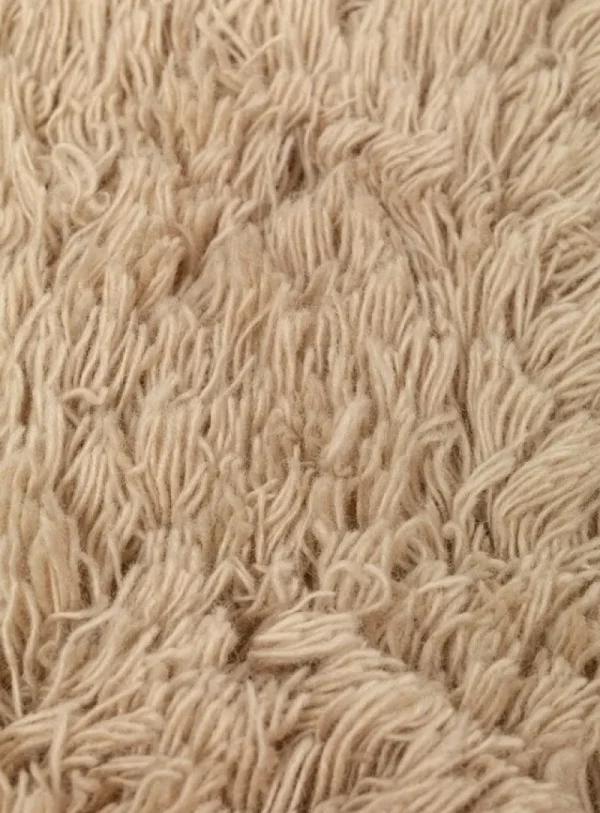 ferm LIVING Kissen^Meadow Hochflor-Kissen, Heller Sand
