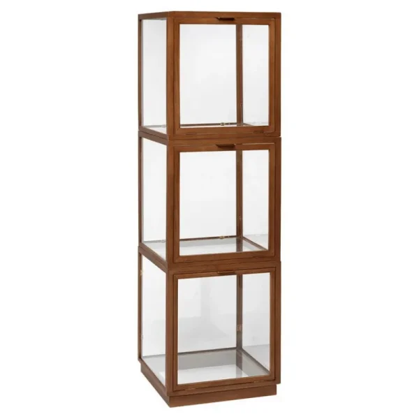 Verso Design Regale-ferm LIVING Miru Glasvitrine, Eiche dunkel gebeizt